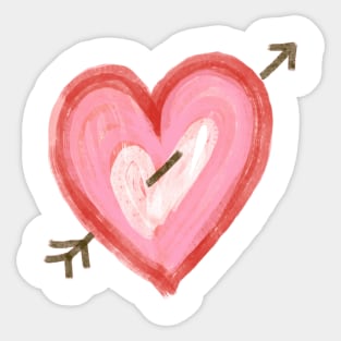 heart with arrow Sticker